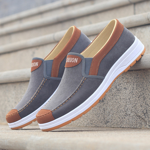 Foreign trade cloth shoes, casual shoes, wholesale old Beijing cloth shoes, breathable, comfortable, non-slip canvas shoes, men's work shoes