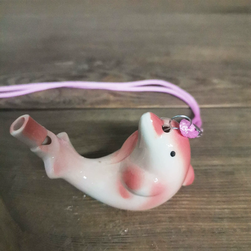 Ceramic Whistle Bird with Lanyard Music Whistle Ceramic Water Bird Scenic Stand Hot Selling Kindergarten Gifts
