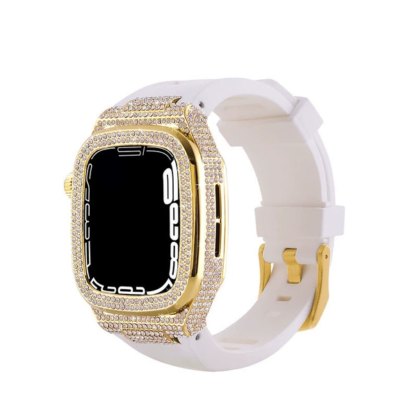 Golden shell+white strap