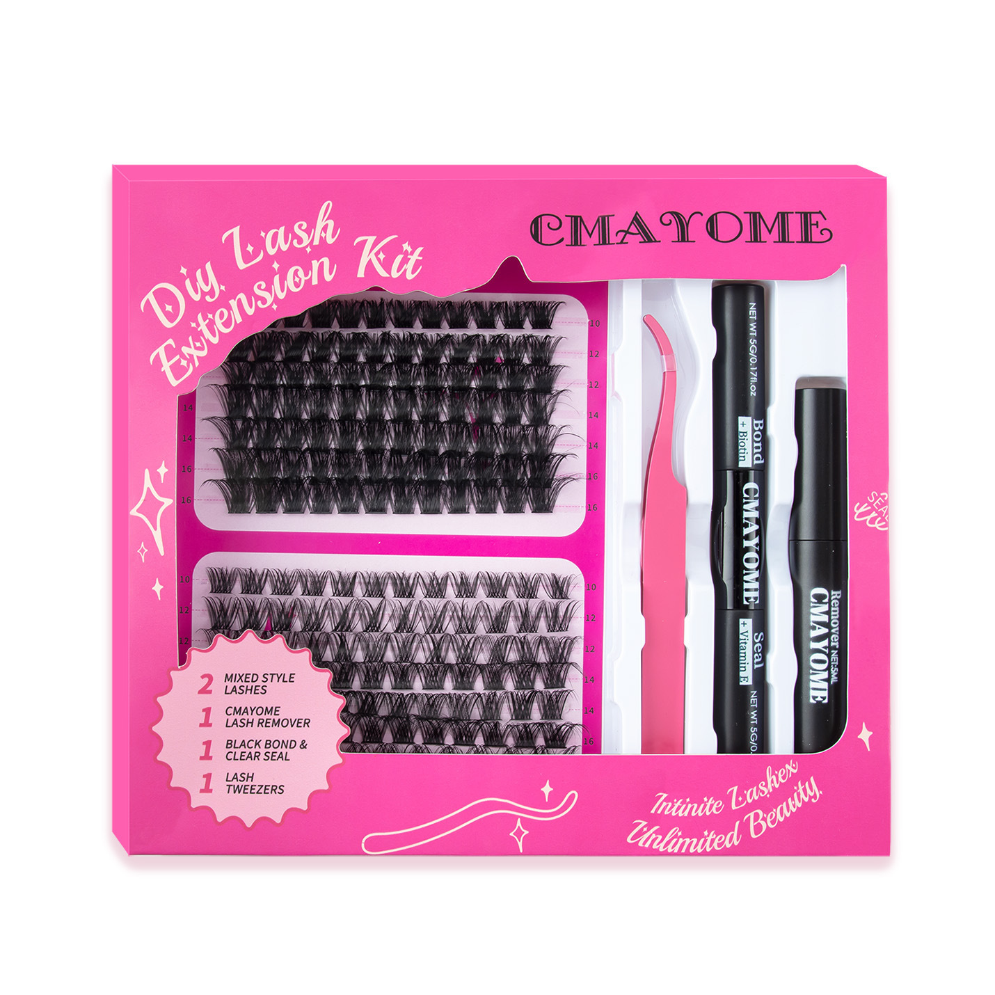 Evropski in ameriški čezmejni 168 enojni grozd D ukrivljene umetne trepalnice lepilo komplet DIY segmentirane naravne debele trepalnice_voghion.com