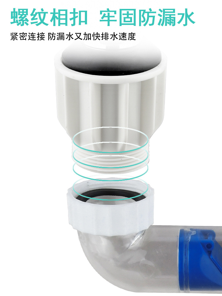洗臉盆下水管防臭排水管洗手池面盆橫排台盆器牆排軟管漏水塞配件