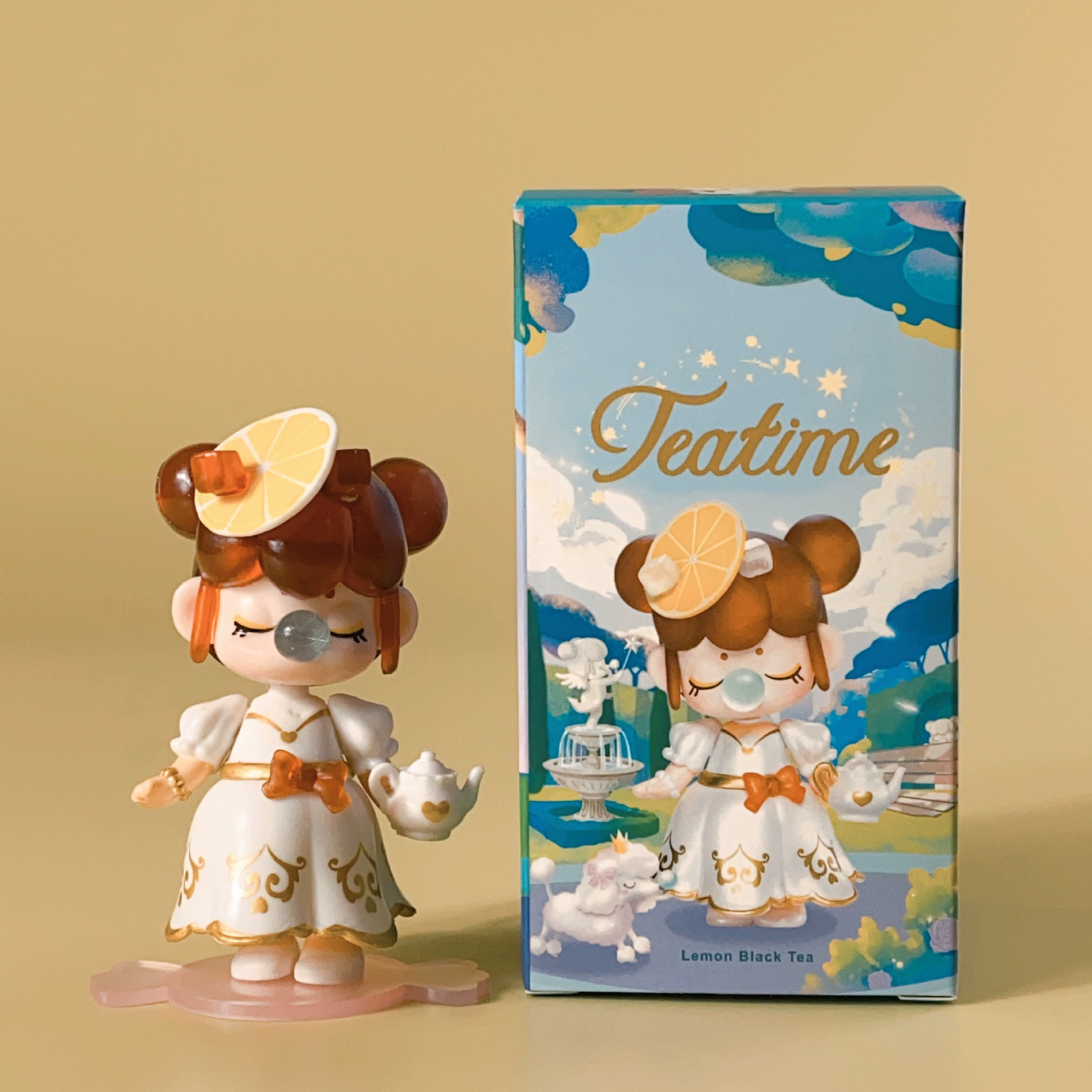 If the Blind Box серии dream afternoon tea Chunsheng Xia Changlinsen Blow bubble girl hand-made ornaments