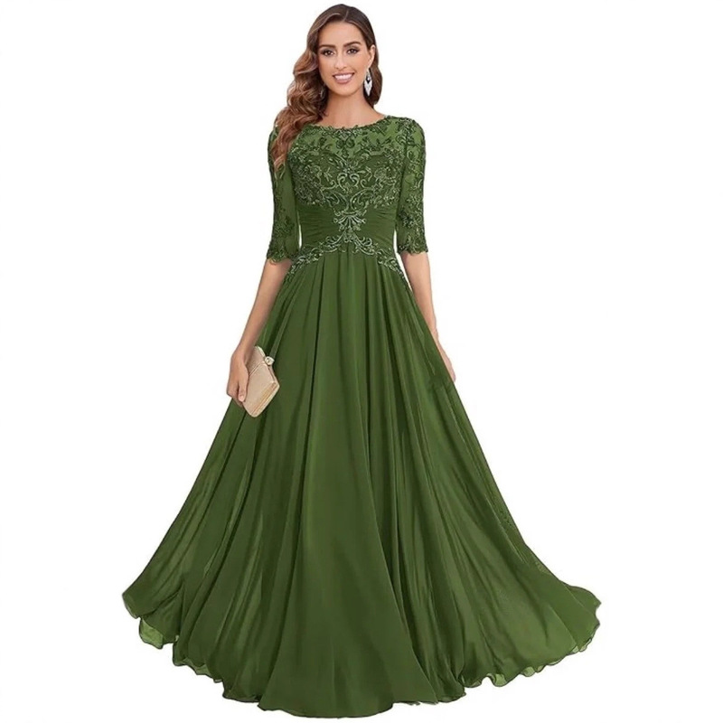 European and American Foreign Trade Dress 2026 New Women's Lace Dress Long Formal Evening Dress Prom Party Dress European and American Foreign Trade Dress 2026 New Women's Lace Dress Long Formal Evening Dress Prom Party Dress