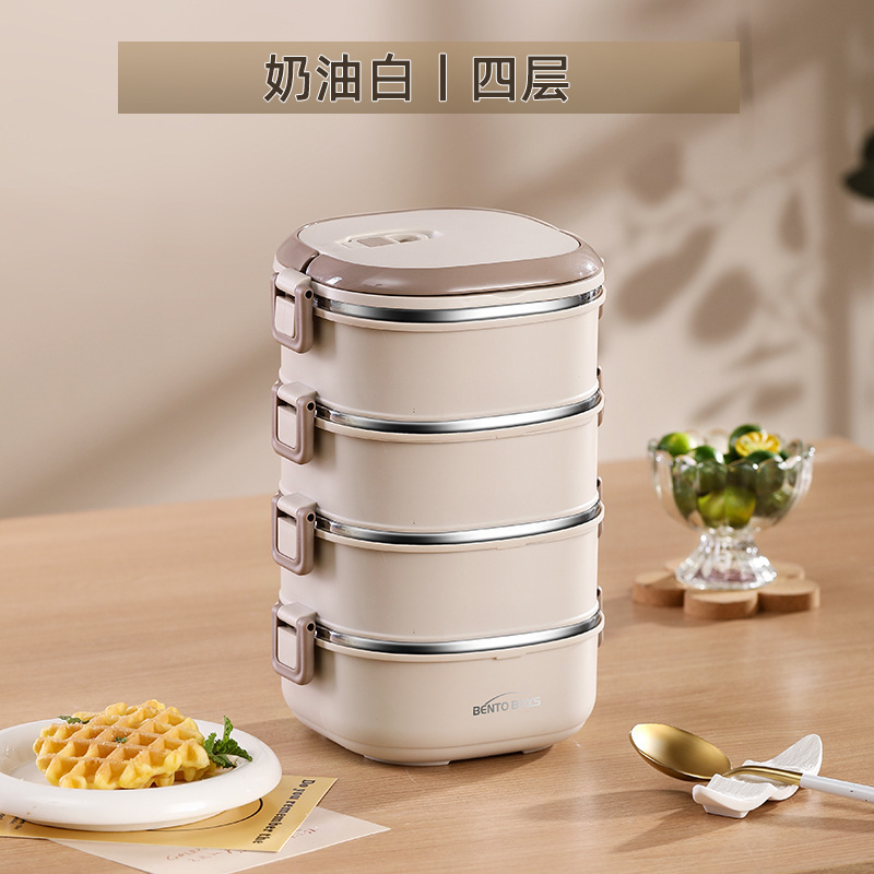 保温饭盒不锈钢便当盒上班族学生便携带饭多层餐盒桶可微波炉加热|undefined
