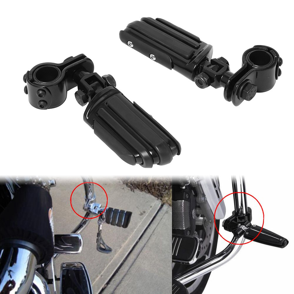 Harley Motorcycle Modified Front Bumper Guard Bar Footrest Bracket Bumper Rest Pedal Footpeg Footstaple
