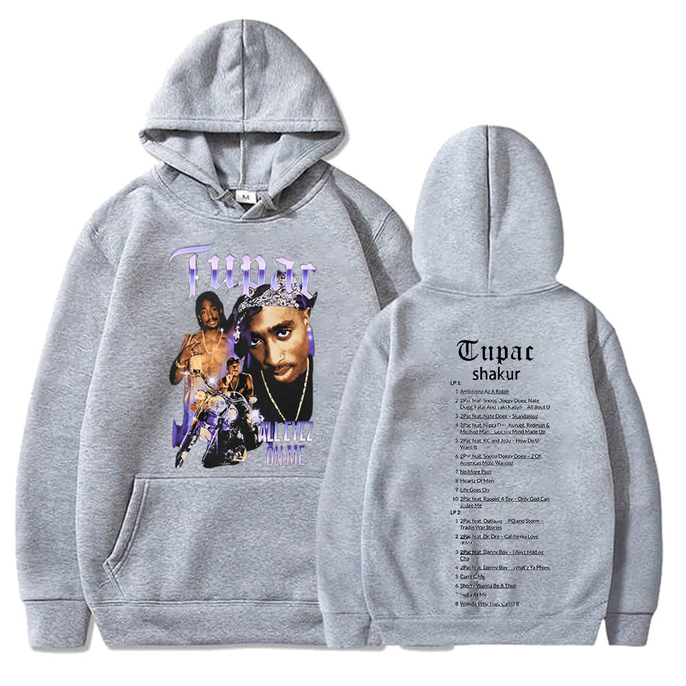 Tupac 2pac Sweatshirts Rapper Shakur Hoodies Hip Hop Rock Ov