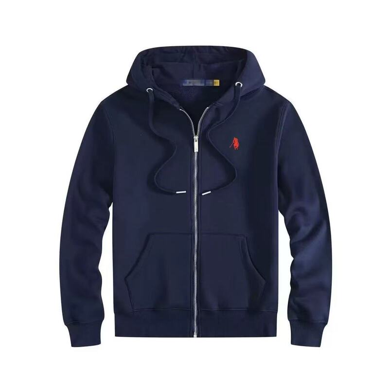 Cross-Border Autumn and Winter Trendy Brand Sweatshirt for Men, Fleece-Lined Casual Polo Sweatshirt with Pony Embroidery, Long-Sleeve Hooded Sweatshirt Cross-Border Autumn and Winter Trendy Brand Sweatshirt for Men, Fleece-Lined Casual Polo Sweatshirt with Pony Embroidery, Long-Sleeve Hooded Sweatshirt