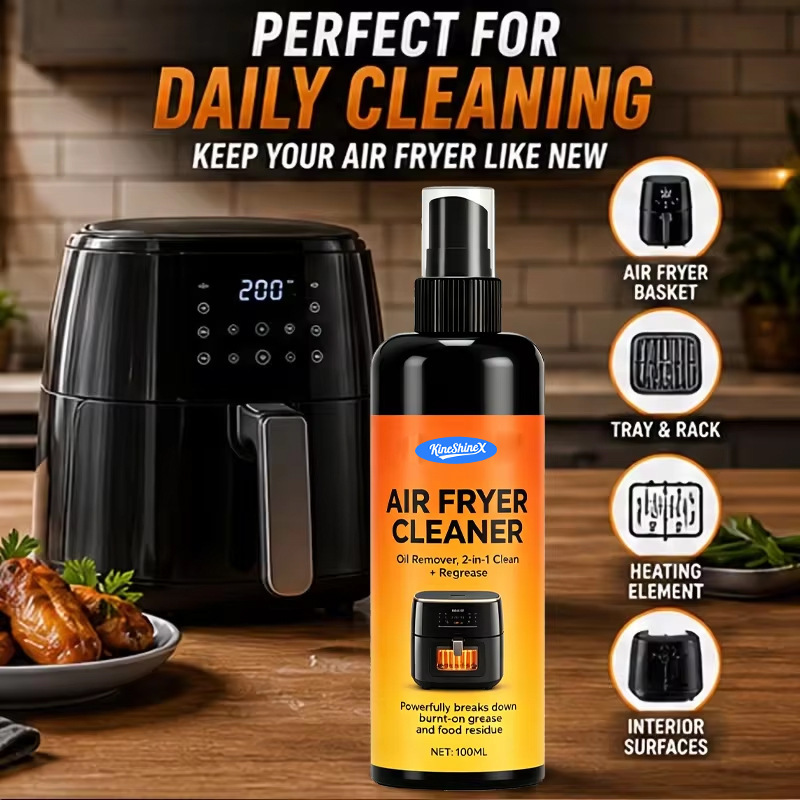 Kineshinex Air Fryer Cleaner, Baking Pan Cleaner, Powerful Cleaning Agent for Removing Grease and Cleaning the Interior