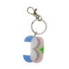 Acrylic cartoon keychain with zipper, Birthday gift