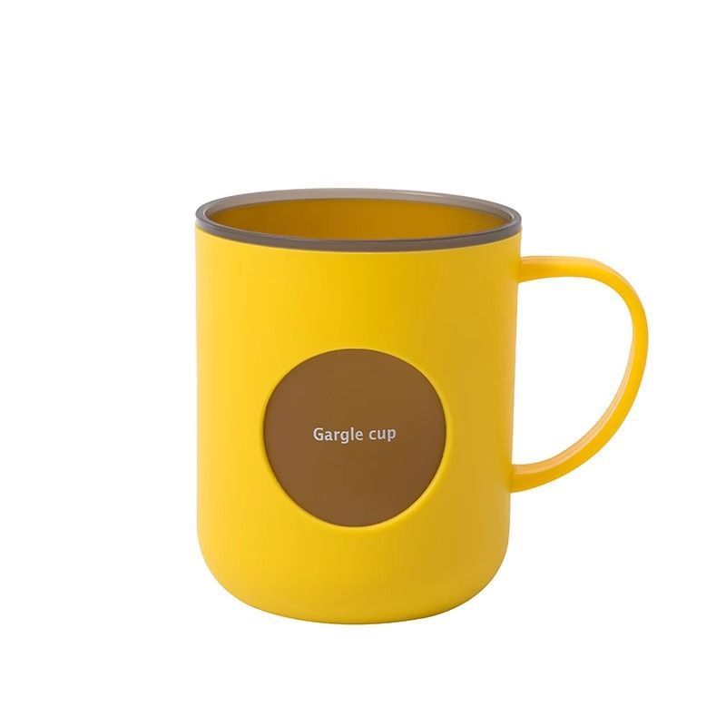 Nuevo enjuague bucal de doble color, taza de baño doméstica con mango, taza de pareja encantadora, taza de frasco resistente a la caída