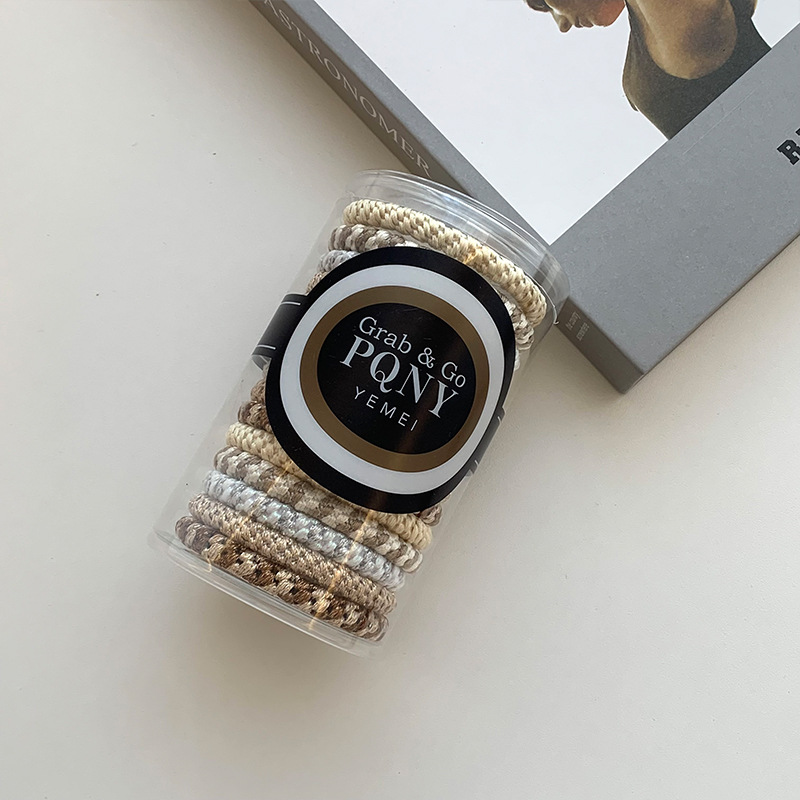 Kunling estrella con el mismo anillo de cabello de alta elasticidad para mujeres correa de cabello gruesa tirada constante cuerda de cabello de cola de caballo alta