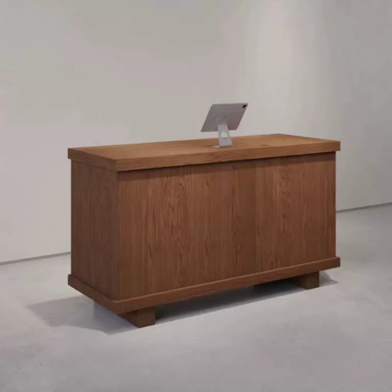 复古服装店收银台柜台简约前台接待台女装店小型吧台桌收款桌