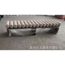 布艺长凳皮凳意式极简长方形换鞋凳条凳简约家用餐椅凳子床尾凳