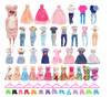 38 PCS Doll Clothes&Accessories -10 Fashion Dress 4 clothing 2 Swimwear 1 Party dress 1