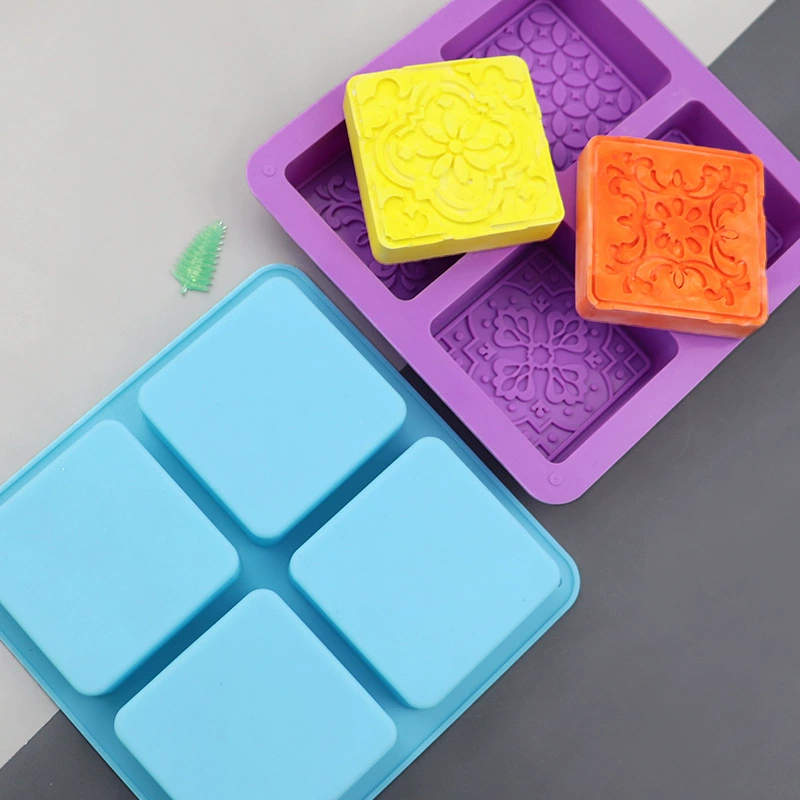 蓝调 Square silicone acrylic mold, compact handmade soap
