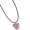 Fresh jewelry, plant lamp, creative sample, lavender metal necklace heart shaped, pendant