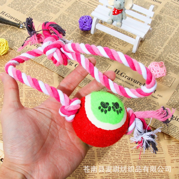 Fabricantes al por mayor juguetes para mascotas con tenis de algodón interactivo Teddy Corky juguetes para perros de molienda juguetes para perros