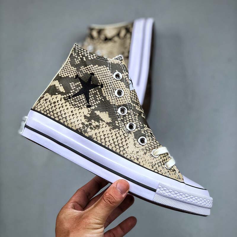 Wholesale ALL STAR CHUCK 70 Snake-Print Non-Slip Wear-Resistant High-Top Canvas Shoes A11674C