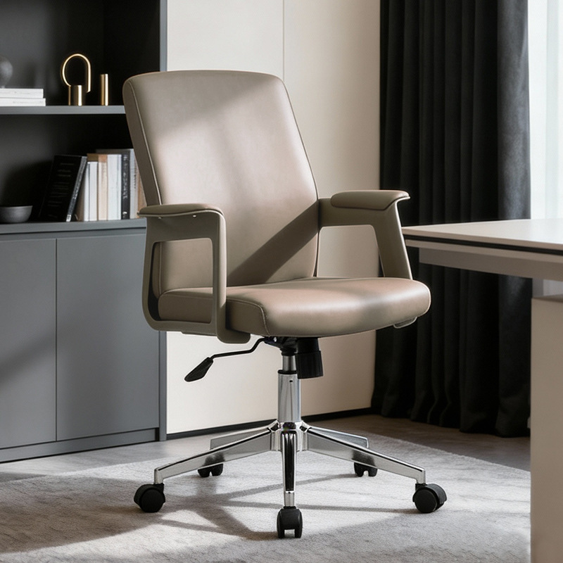 Supply of Office Chairs, Swivel Chairs with Wheels, Adjustable Height, Simple Black Leather Staff Computer Chairs, Home Office Chairs Supply of Office Chairs, Swivel Chairs with Wheels, Adjustable Height, Simple Black Leather Staff Computer Chairs, Home Office Chairs