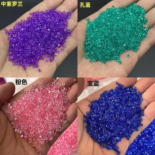 3mm acrylic tip diamond, loose diamond, transparent small diamond, wishing bottle diamond, diy accessories, filled diamond, makeup brush pen drill