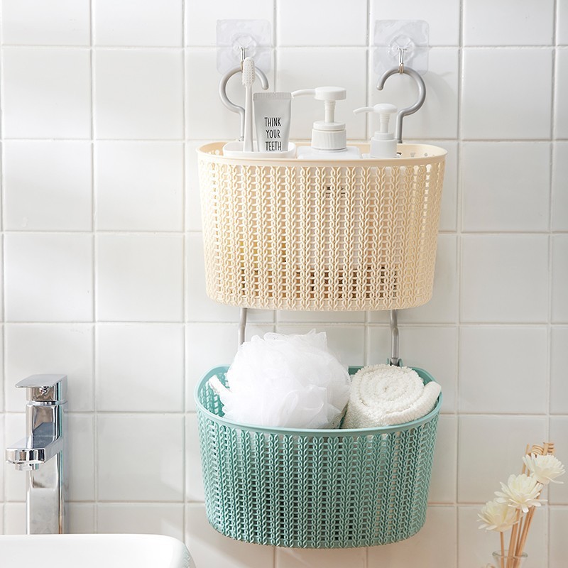 Strictly select hanging storage basket bathroom hanging basket bathroom plastic bath basket storage basket wall hanging basket Strictly select hanging storage basket bathroom hanging basket bathroom plastic bath basket storage basket wall hanging basket