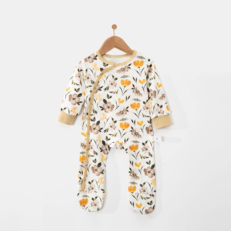 Comercio exterior, ropa de manga larga para bebés, ropa de botón de primavera y otoño, ropa de escalada de Amazon al por mayor.