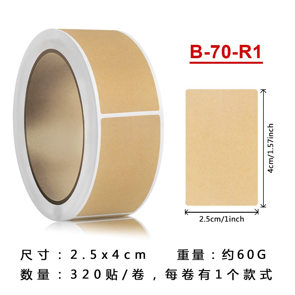B-70 크래프트 종이 공백; 그림 참조