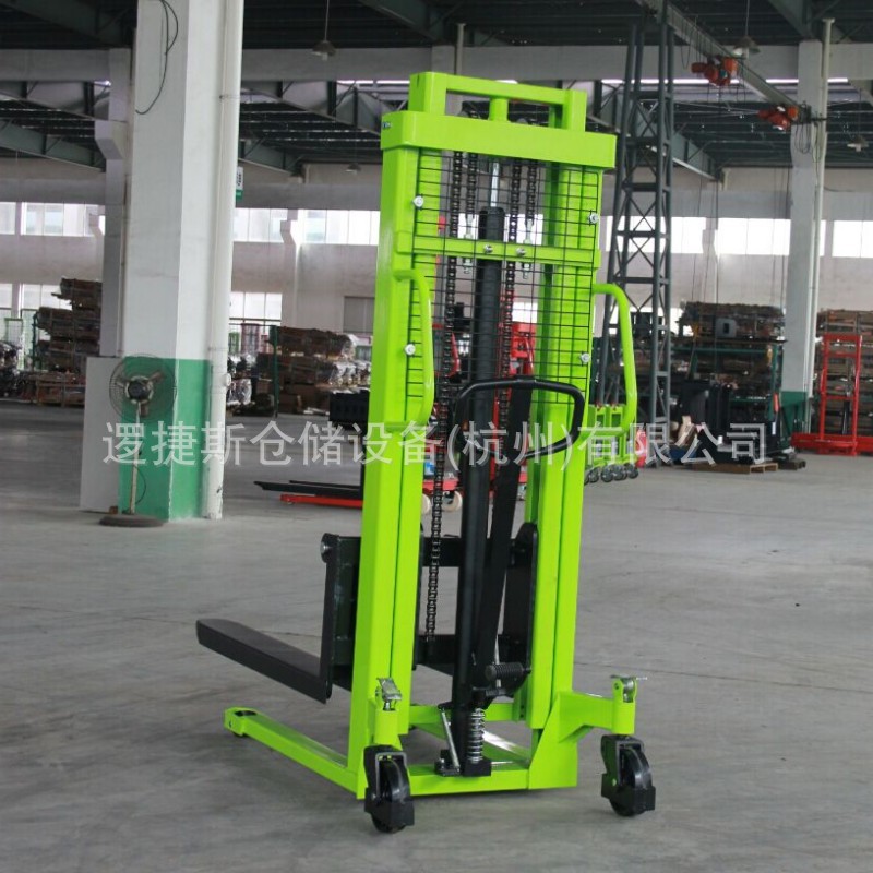手动堆高车液压叉车搬运车卸货车升降装卸堆垛机手推车步行式叉车