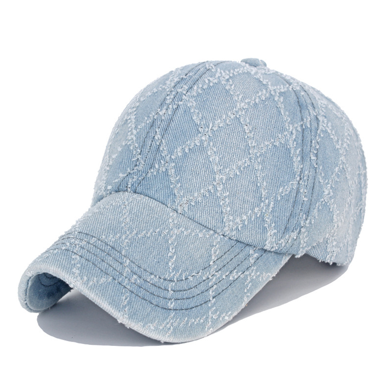 Women's Streetwear Color Block Crochet Lace Curved Eaves Baseball Cap display picture 2