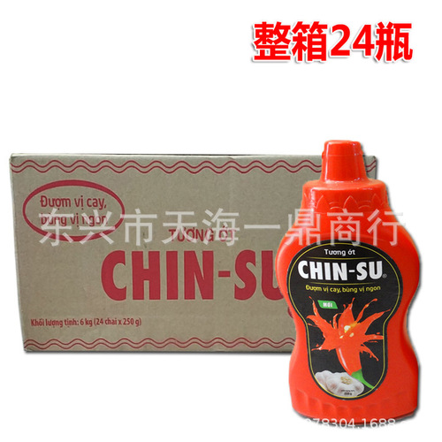 Large wholesale Vietnam CHIN-SU garlic chili sauce 250g, sweet and sour, spicy, aromatic seasoning ingredients