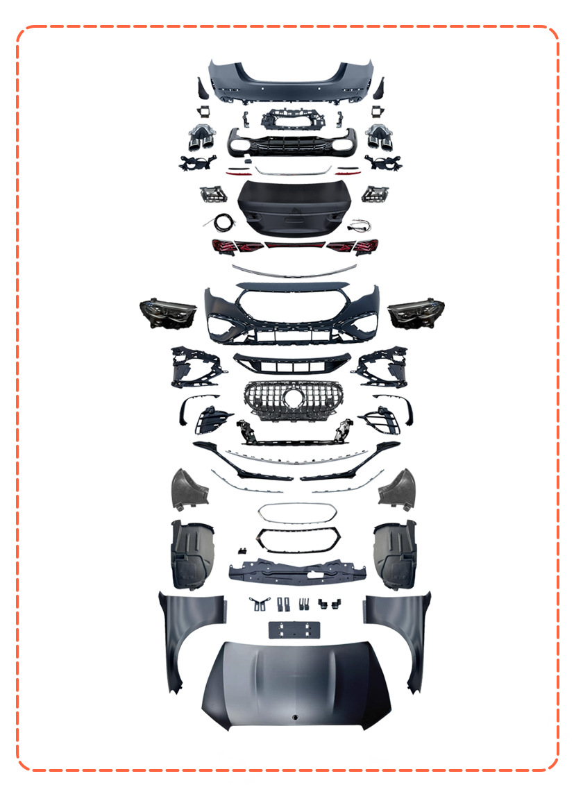 Suitable for 17-23 Mercedes-Benz E-Class W213 modified to 25-style W214 E53 body kit