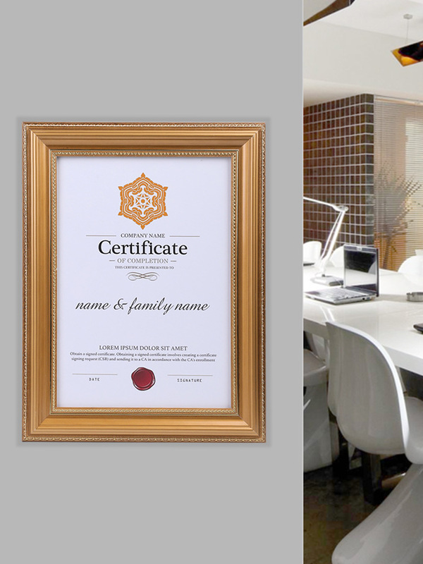 Spot solid wood photo frame A4 wall-hanging original B5 graduation certificate frame certificate frame A3 business license frame award frame