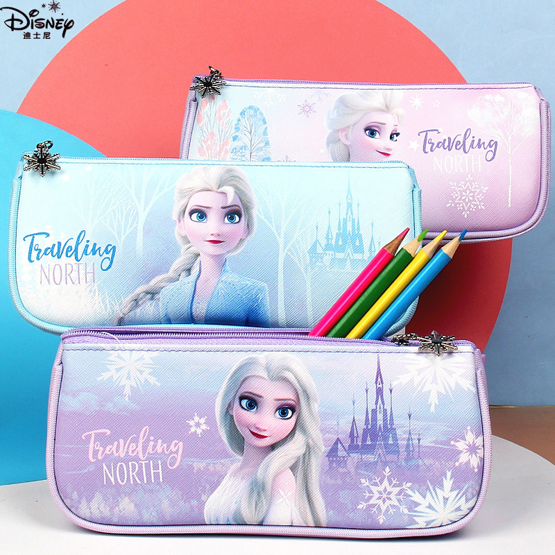 Disney Frozen Elsa Princess Pencil Case Stationery Box for Primary School Students Boys and Girls Children Multi-Functional Large Capacity Disney Frozen Elsa Princess Pencil Case Stationery Box for Primary School Students Boys and Girls Children Multi-Functional Large Capacity