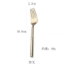 Golden dessert fork