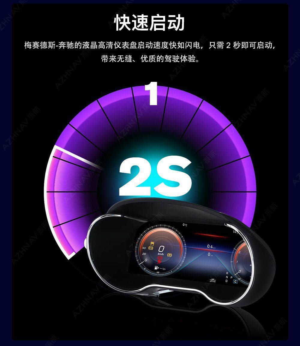 Suitable for Mercedes-Benz C180 200L Glc200 260 Original Style 12.3inch New Model Lcd Dashboard Modification