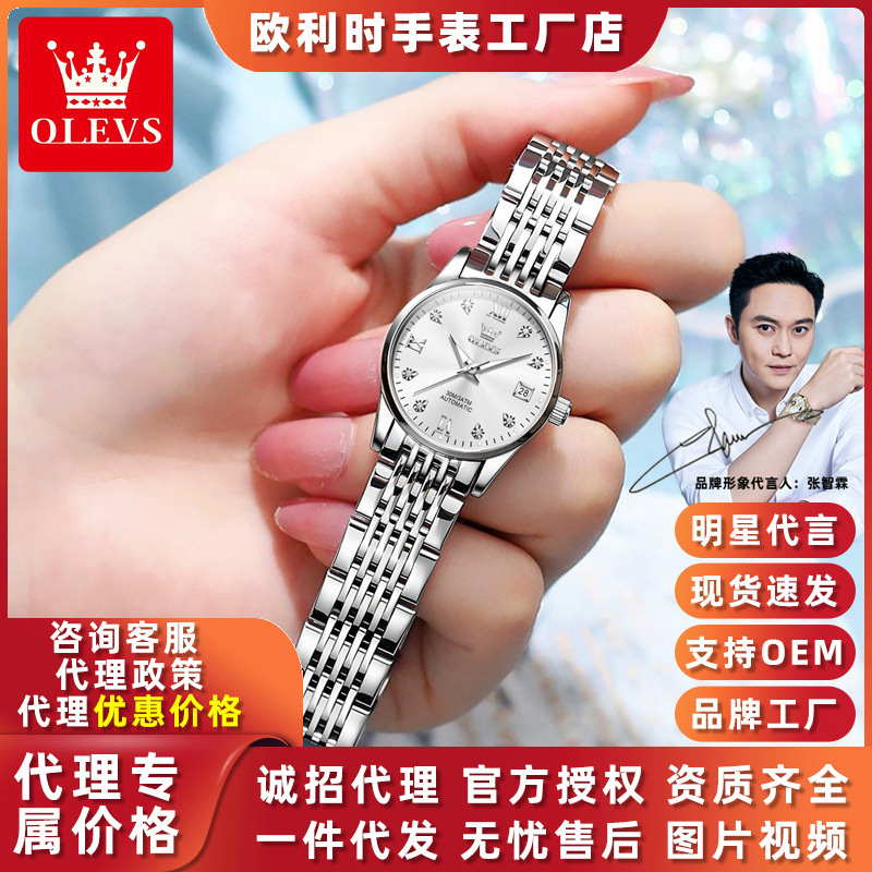 2025 New Oris Brand Watch Factory Fully Automatic Mechanical Watch Luminous Niche Women's Watch Women's Watch