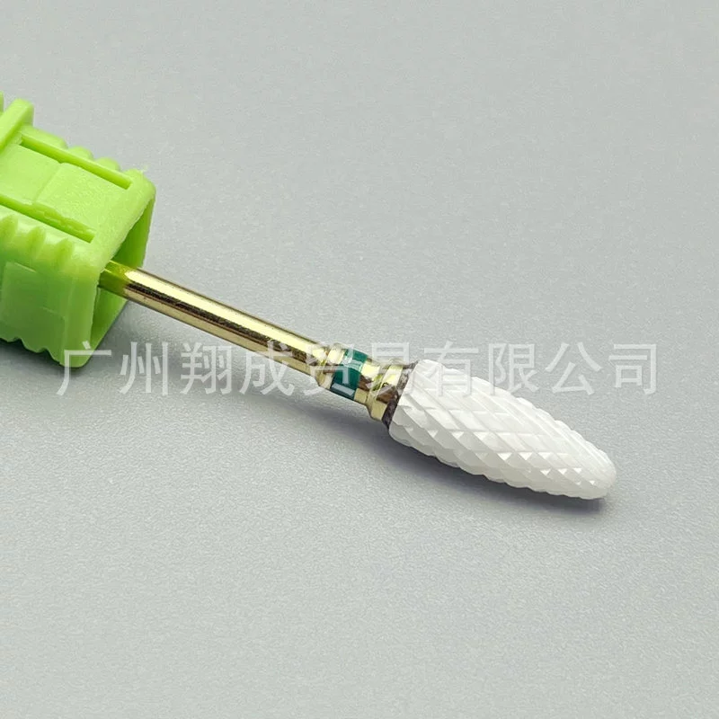 Golden ceramic handle for manicure
