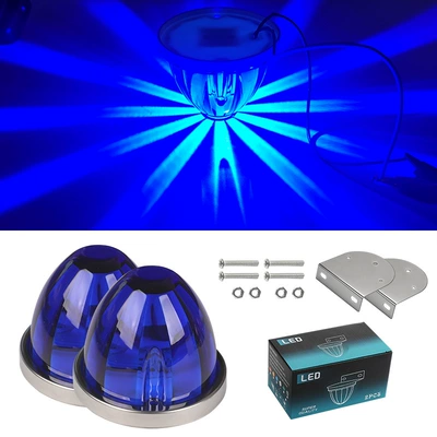 Other lights – Side Light Led Signal Light - blue-pack-of-two-2-brackets-10-30v-always-on
