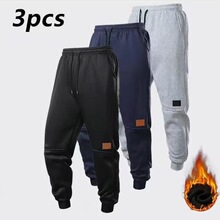 N 29048 Fleece Solid Color Men's Sweatpants ץ�޴�ɫ�˶���