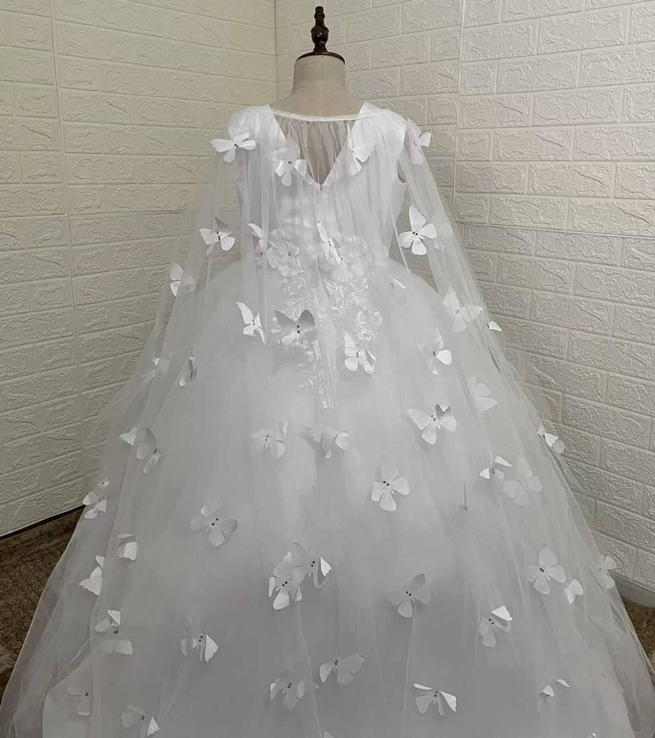 Abito da cerimonia per bambina vestito principessa con scialle_voghion.com