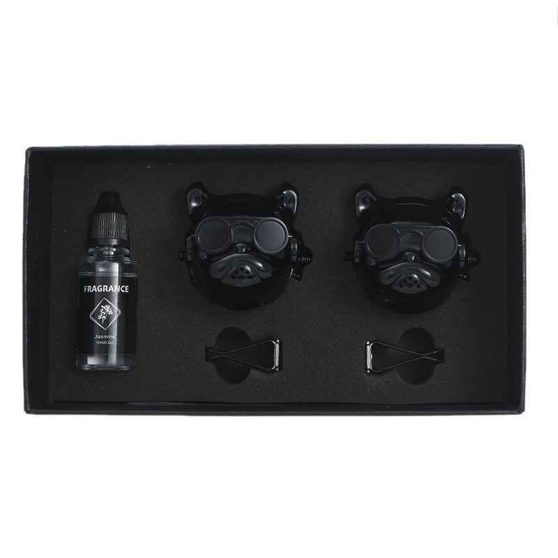 Bully dog car perfume car air outlet perfume clip aromatherapy dog head car interior decoration ornaments can be fixed