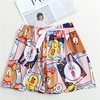 Thin cartoon trousers, shorts for pregnant for leisure, plus size