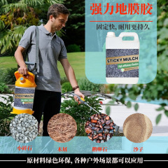 力華白色水性地膜ゴム砂石床固定接着剤速乾単成分床補強カバーゴム