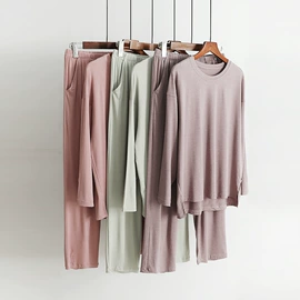 保暖上衣;女士家居服;保暖套装