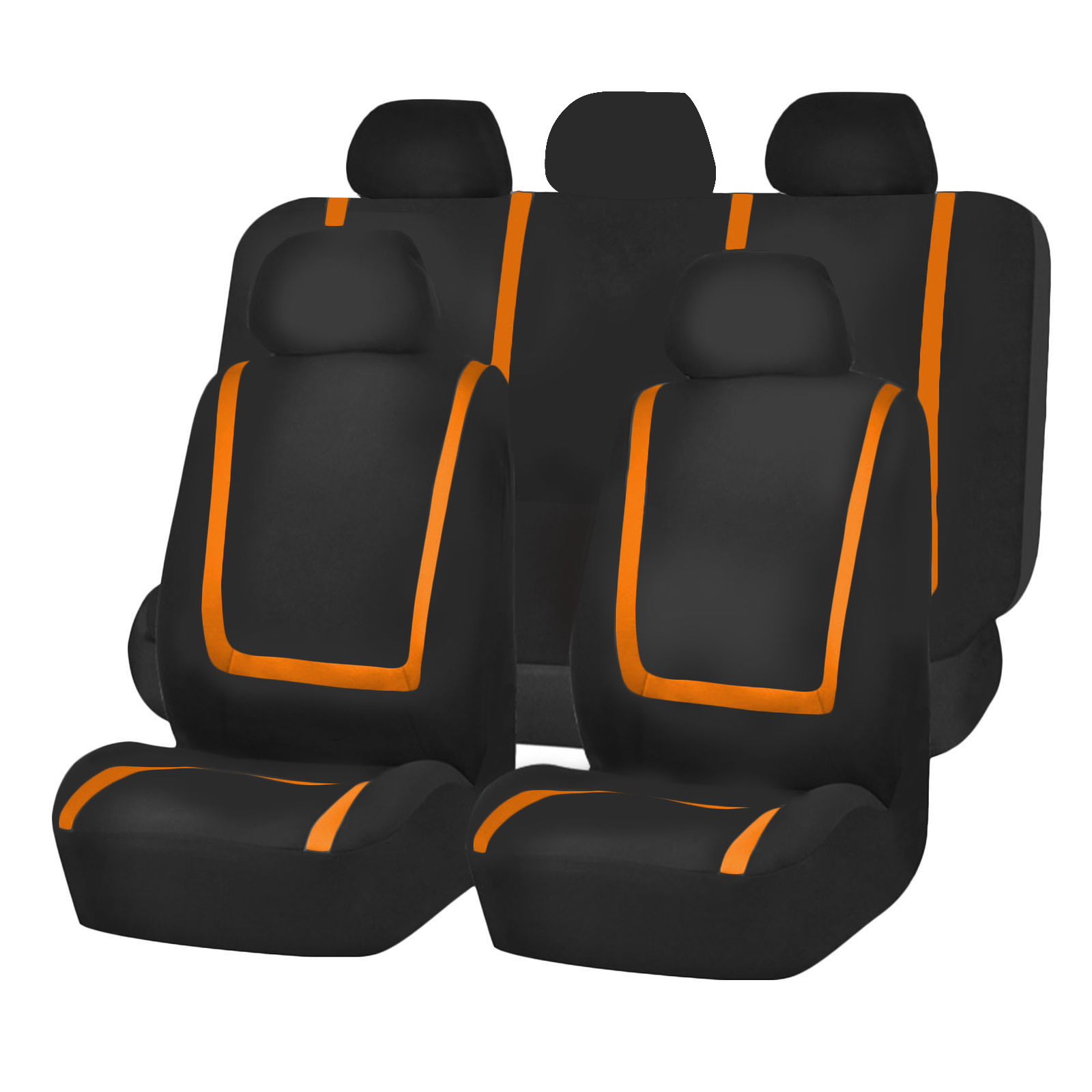 Cross-Border New Model Car Seat Covers for Five Seats, Universal Black and Blue Striped Full-Cover Seat Covers, Suitable for All Seasons