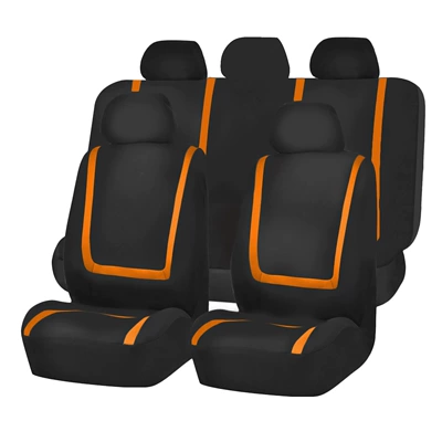 Cross-Border New Model Car Seat Covers – Universal seat cover - orange-2-piece-set