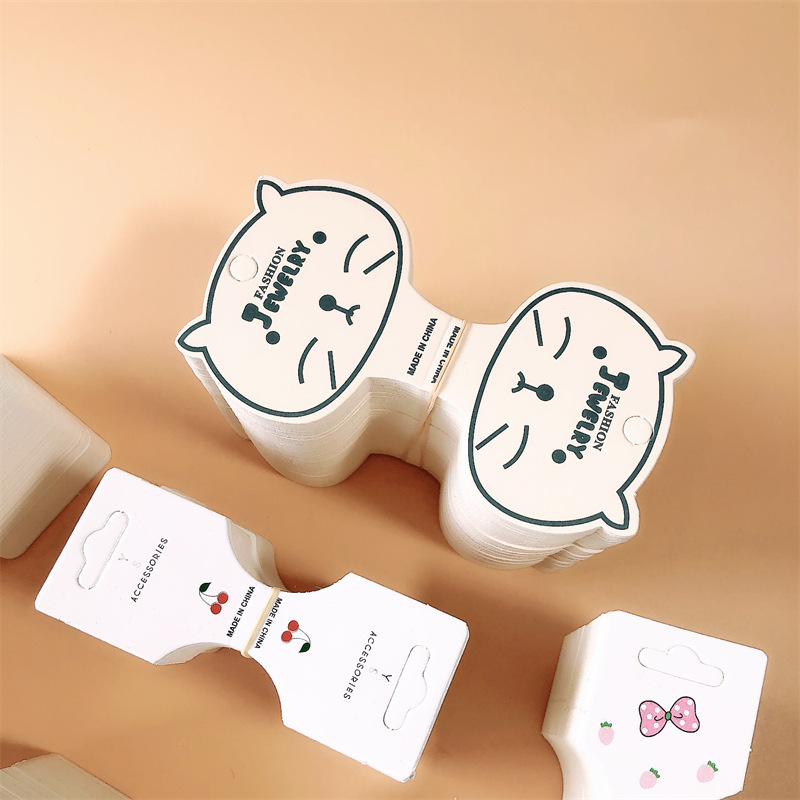 折り返しカード紙合集成人児童ヘアクリップ紙ヘアロープ髪飾りヘアクリップ包装カード卸売り|undefined