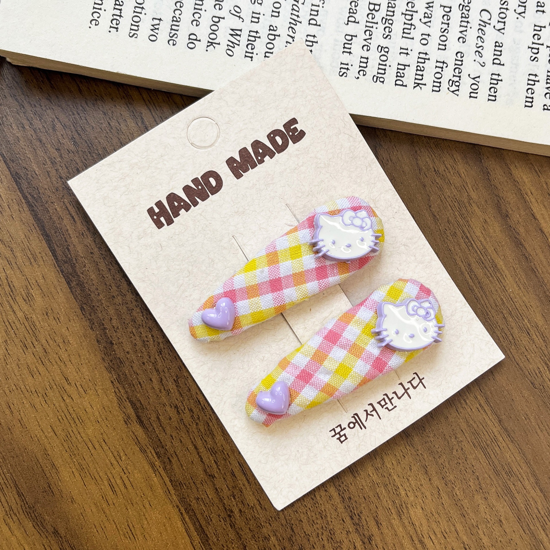 Coreano dulce versátil pequeño niño punto ondulado BB clips para niños color caramelo elíptico clips para el cabello lateral joyería para el cabello