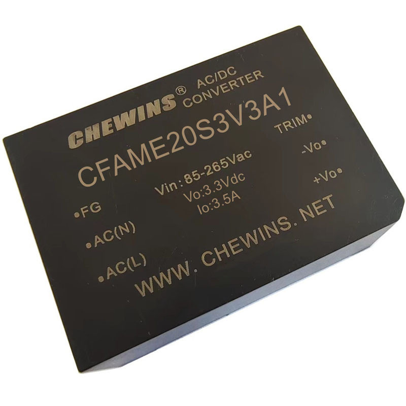 ACDC电源模块85-265V输入220V转3.3V输出11.55W可调CFAME20S3V3A1