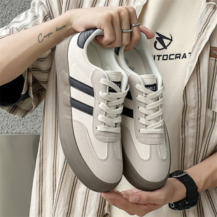 Summer New White Shoes Ins Men's Shoes Trendy Shoes Hong Kong Style Student Retro Moral Training Sports Sneakers Women's Casual Shoes